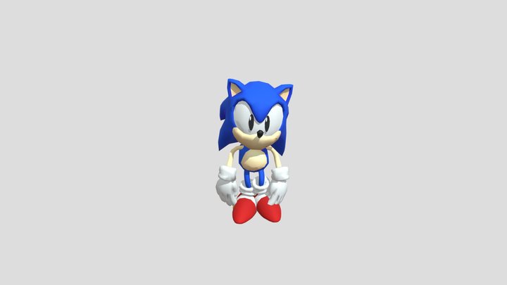 Modern Sonic model from: Sonic Speed Simulator - Download Free 3D