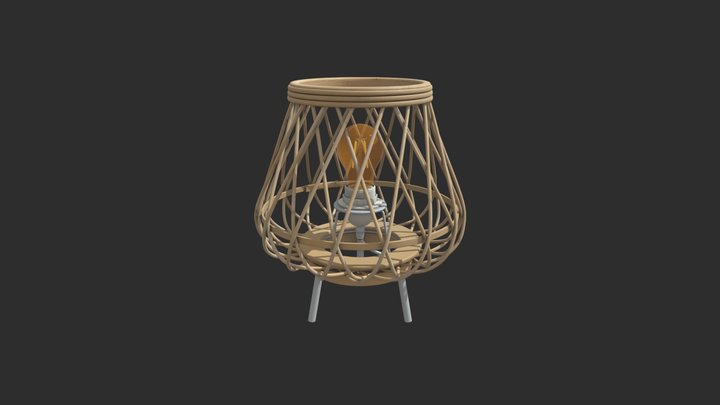 Table natural lamp 3D Model