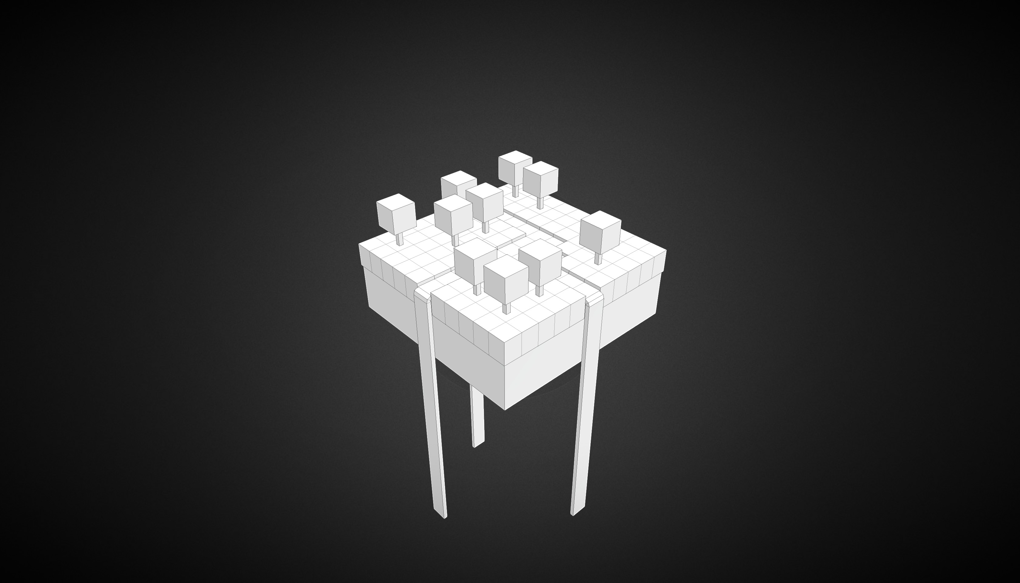 [Low Poly] Island Cubes