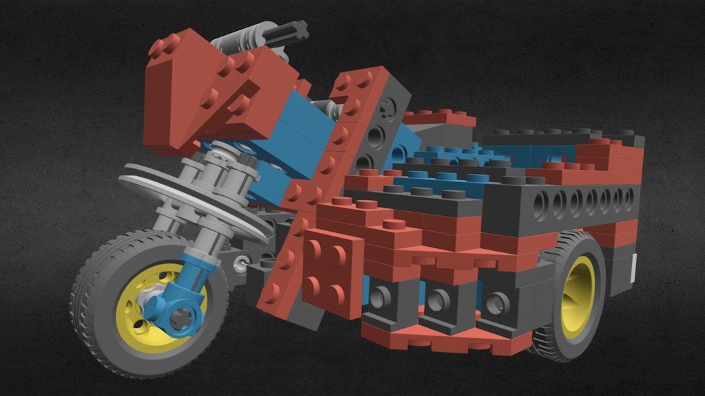 Moto Lego — Sketchfab embed 3D viewer
