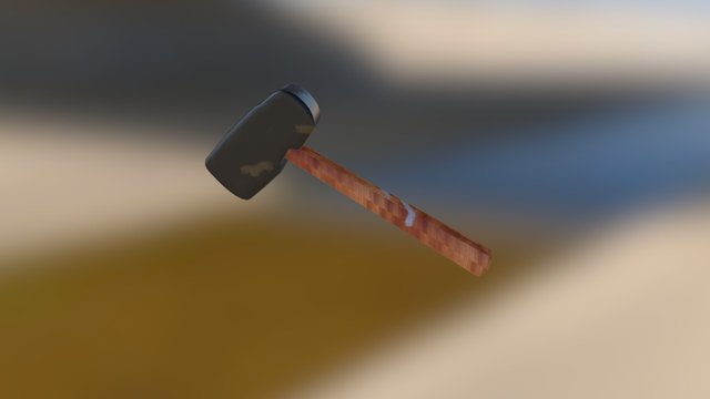 Toy Hammer 3D Model