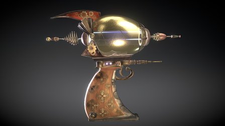 Retro Laser Gun 3D Model