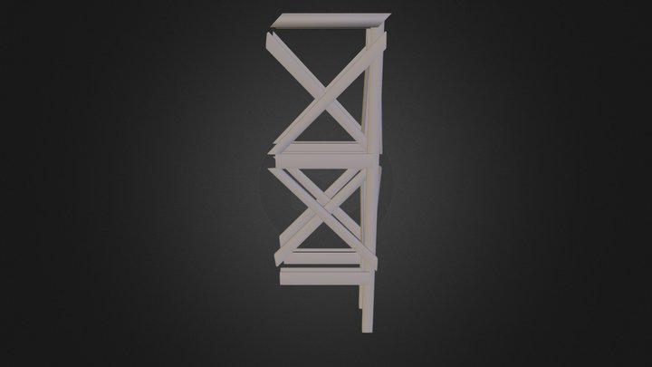 Wood Column 3D Model