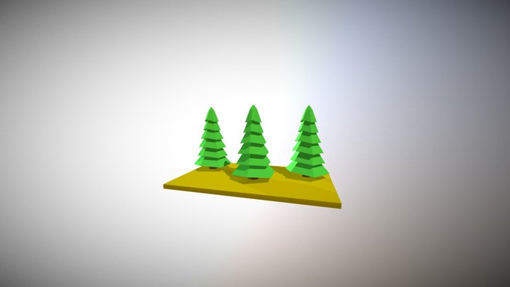 Low Poly Fir Tree 3D Model