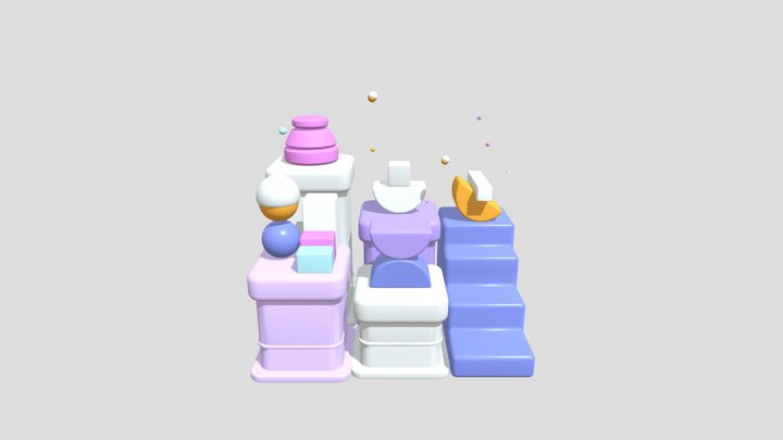 Abstrak 3d 3D Model