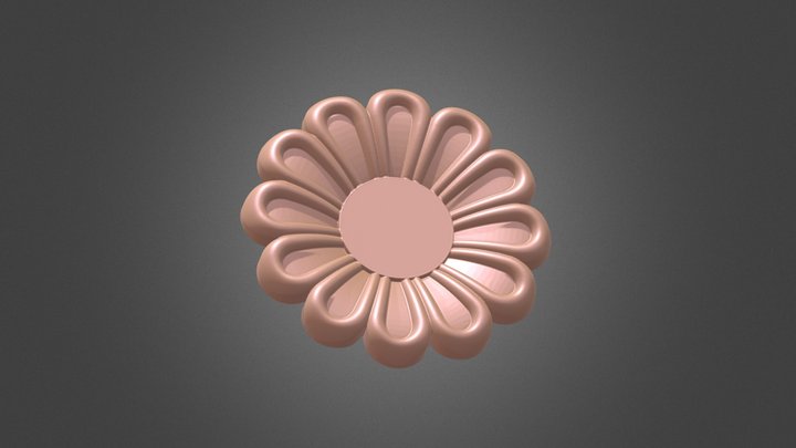 Metal flower 3D Model