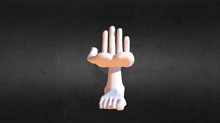 Hand Chair (Updated) 3D Model