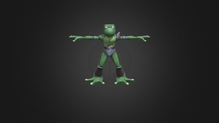 Frog Character 3D Model