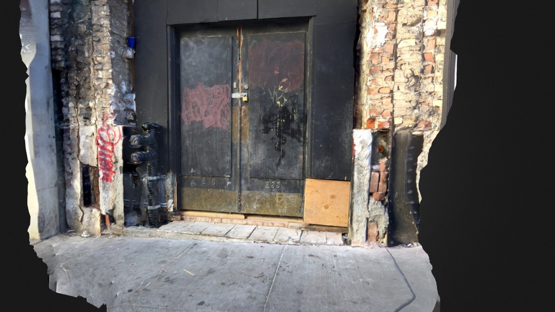 Locked door in the Tenderloin, SF