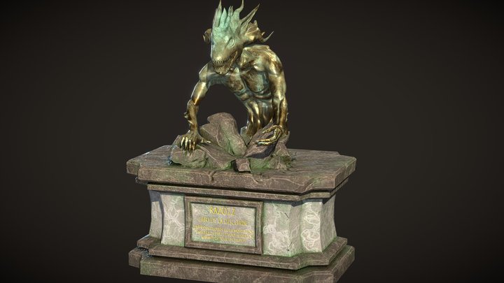 Statue of a god 3D Model