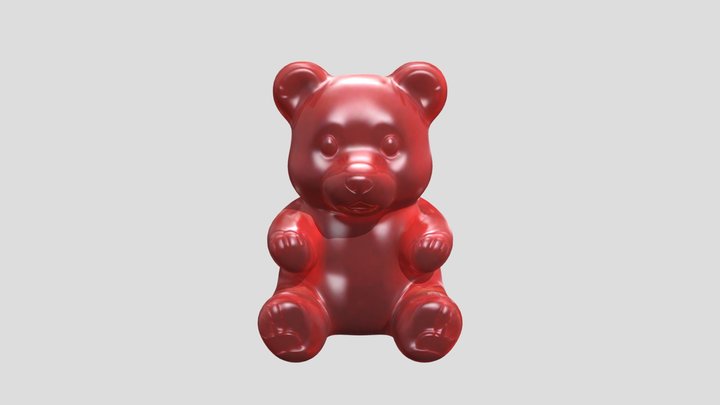 Shiny_red_gumm 3D Model