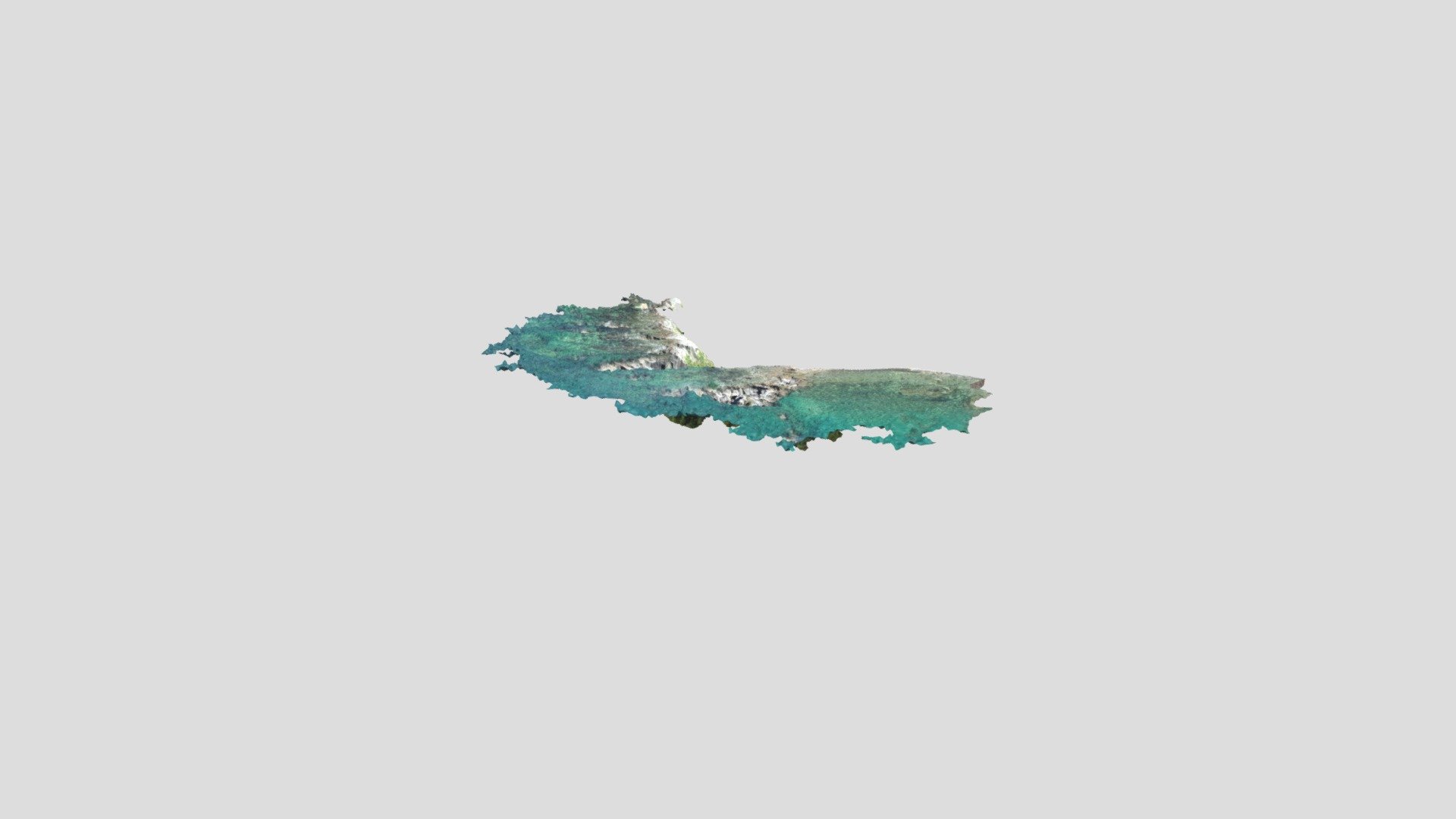 恋の浦海岸 Simplified 3d Mesh