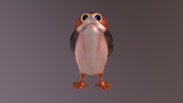 The Mighty Adventures of a Stubborn Porg 3D Model