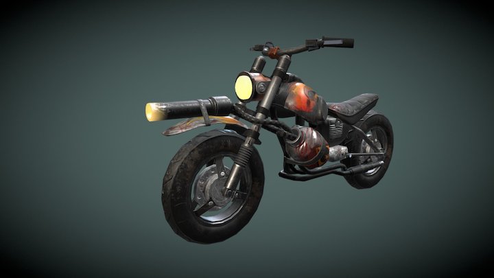 Zombie Motorbike 3D Model