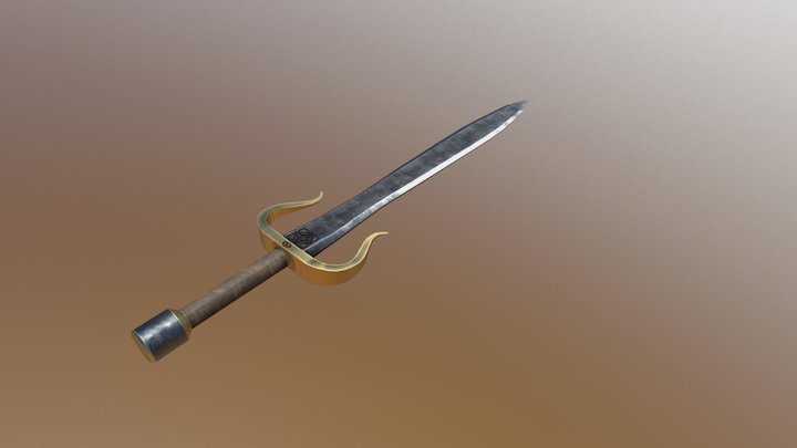 Sword Textured 3D Model
