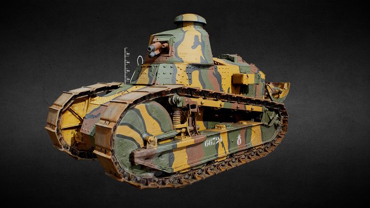Renault FT Light Tank 100th Anniversary! 3DScan 3D Model