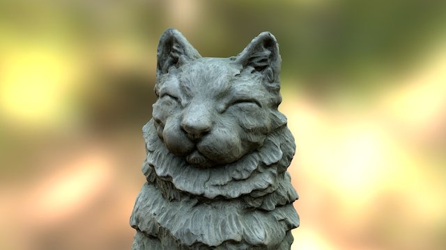Cat Statue 3D Model