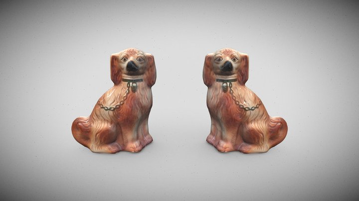 Real Time Ready Staffordshire Spaniel Scan 3D Model