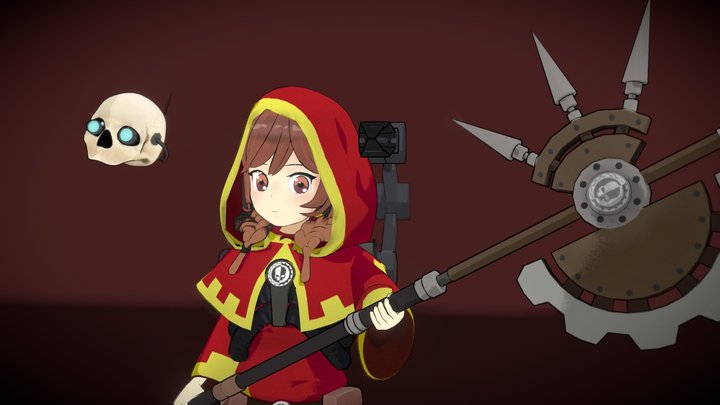 Anime Girl Tech-Priest | umm Warhammer 40000? 3D Model