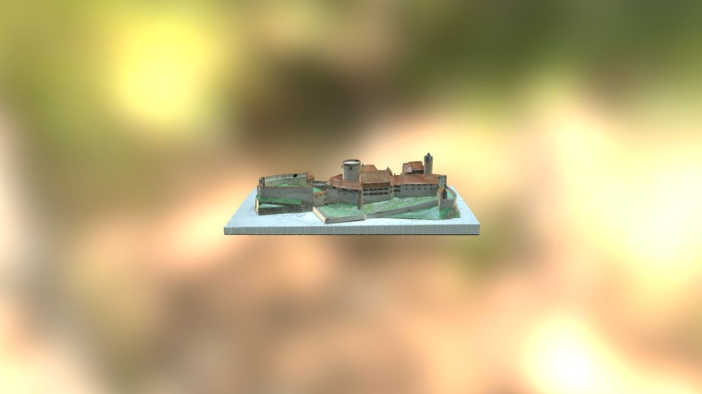 Burg Plesse Modell um 1625 V2 — Sketchfab embed 3D viewer