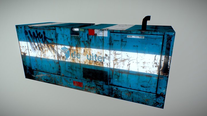 Low poly Generator 3D Model