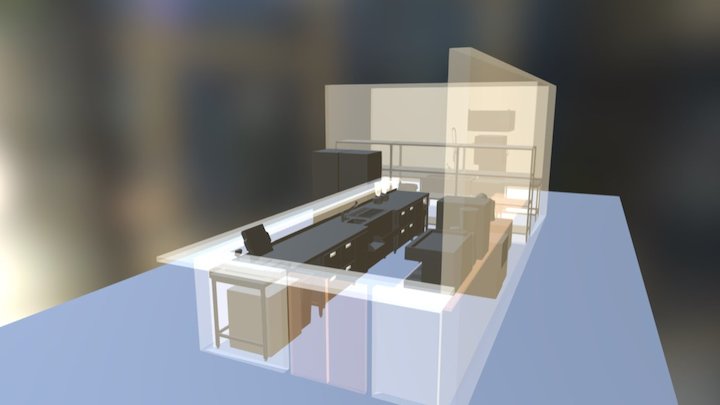 Bar & Washing 3D Model