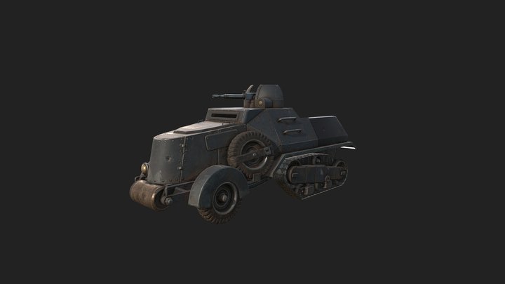 Foxhole - Warden Half Track 3D Model