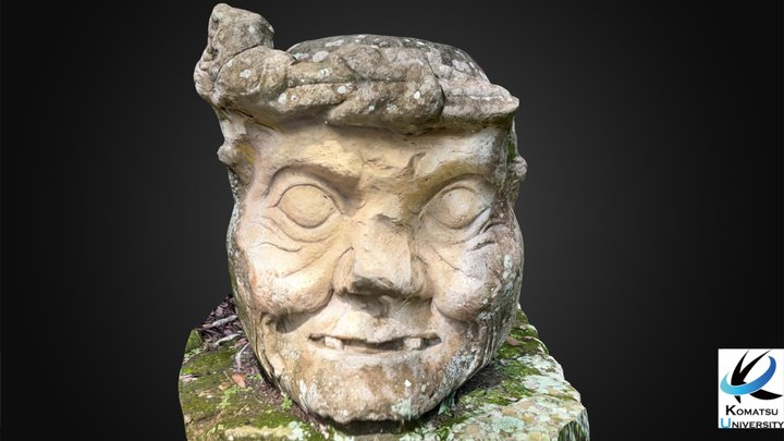 Head of Pauahtun, Copan 3D Model