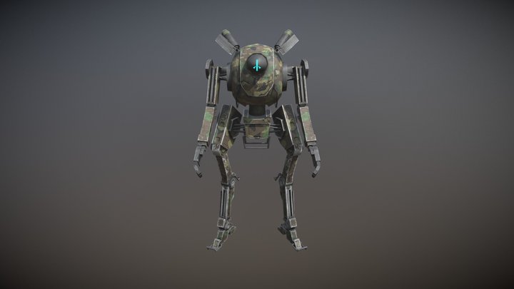 Northstar Titanfall 2 Fan art model Camo3 3D Model