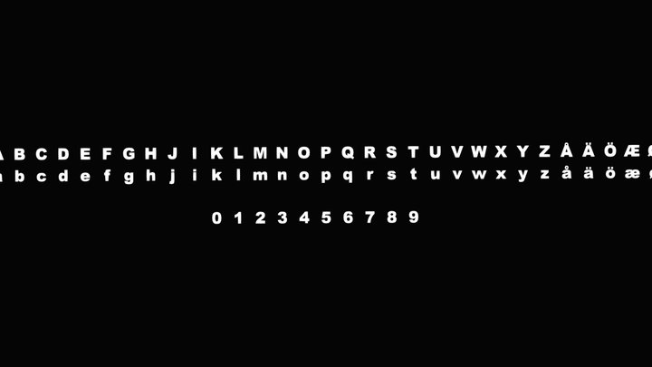 Alphabet And Numbers Pack 3D Model