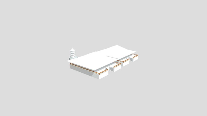 Rumah Kapitan Tjoe Ham Ling Dan Menara 3D Model