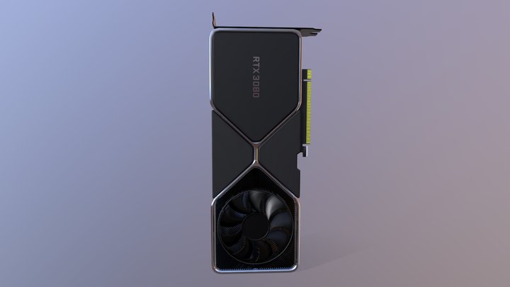 GeForce RTX 3080 3D Model