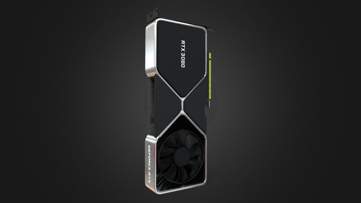 GeForce RTX 3080 3D Model