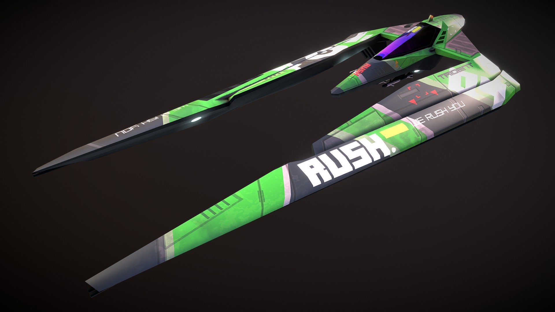 TRIDENT Shockwave BallisticNG AG racer Green