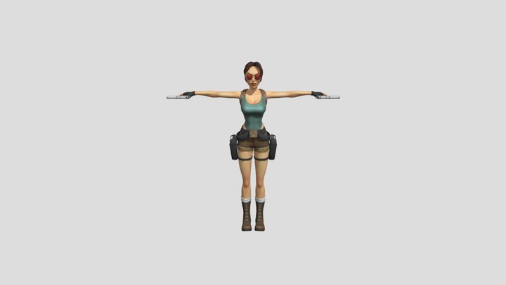 Lara Croft  2026 rigged 3D Model