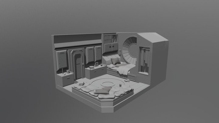 Pilot quarters room 3D Model