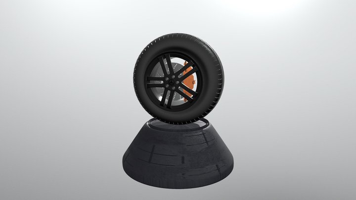 Mercedes-Benz AMG wheel 3D Model