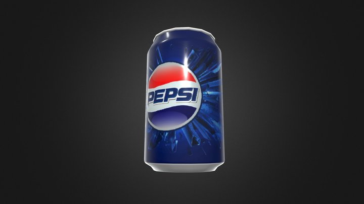 Low-poly can of Pepsi 3D Model