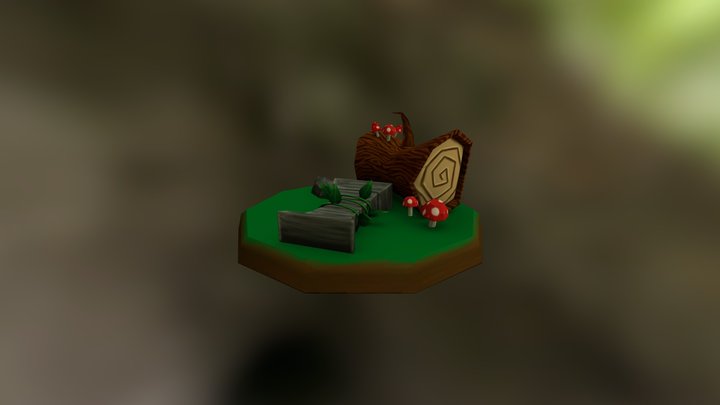 Sex In The Woods Model 3D Model