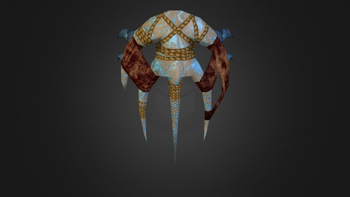 Frozen Icespire Tower Shield 3D Model