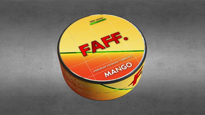 FAFF_premium hookah tobacco_MANGO 3D Model