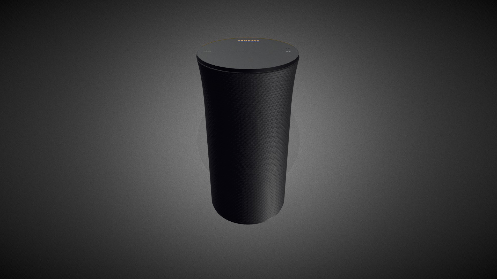 3D model Samsung Radiant360 R1 for Element 3D - This is a 3D model of the Samsung Radiant360 R1 for Element 3D. The 3D model is about a black cylindrical object.