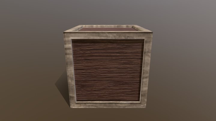 Crate 3D Model