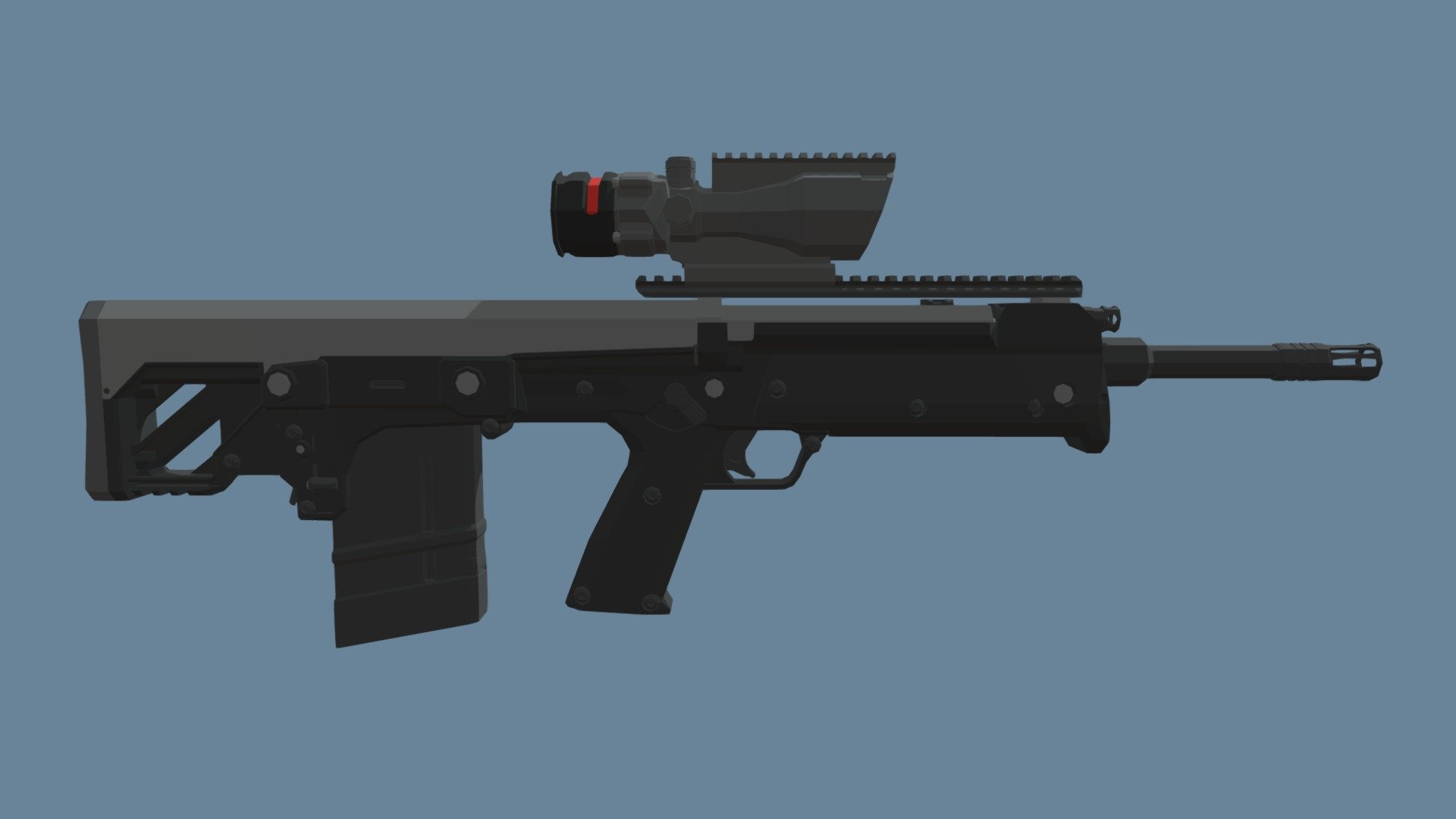 KelTec RFB (Low-Poly) - Download Free 3D model by GoldbergR [ca40d0b ...