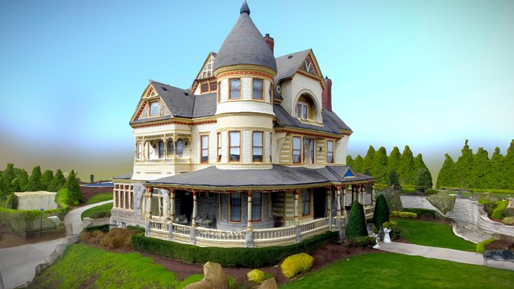 Queen Anne Mansion 3D Model