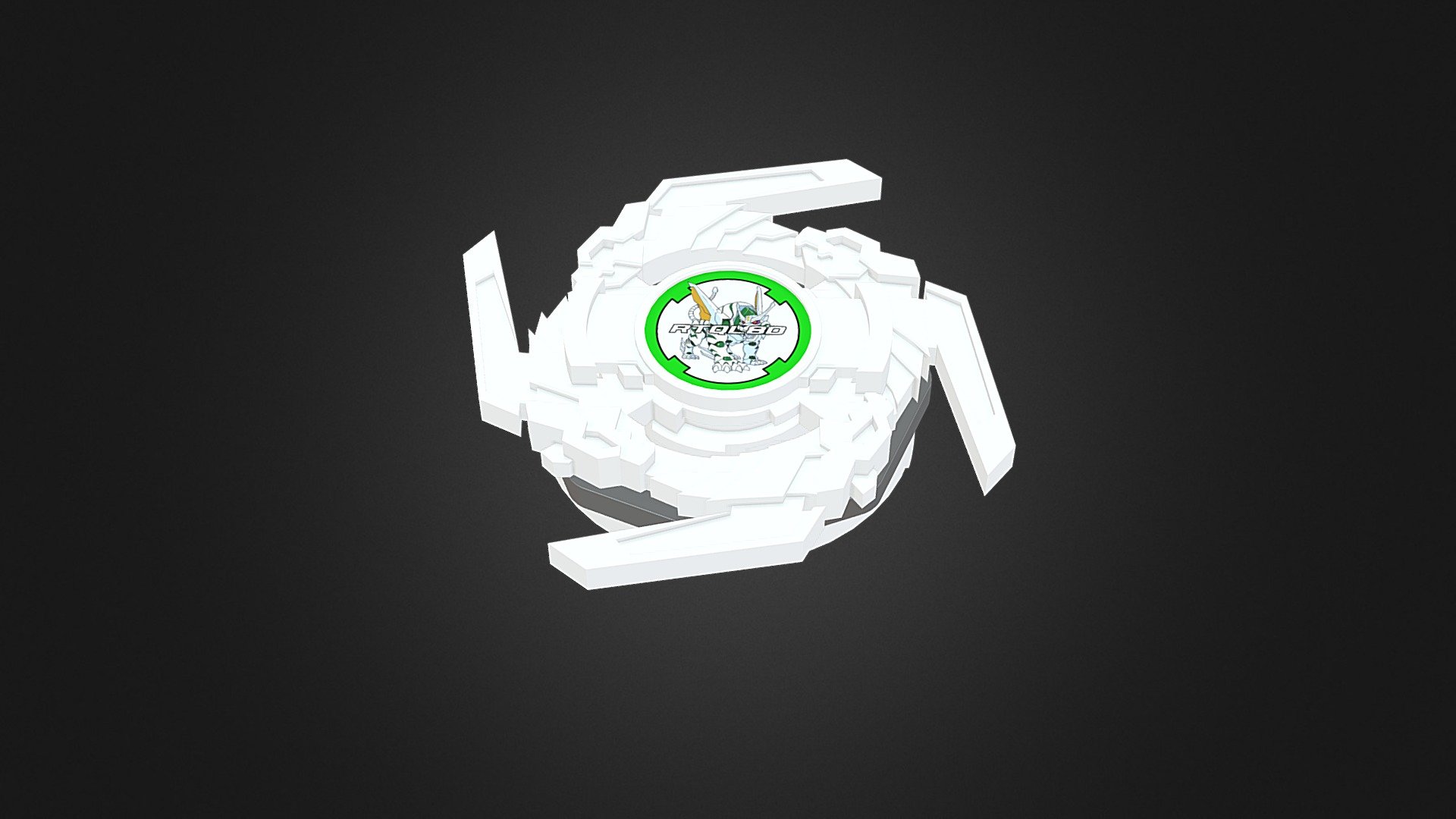 Beyblade Cyber Driger (サイバードライガー) - 3D model by rtql8d [ca413f3 ...