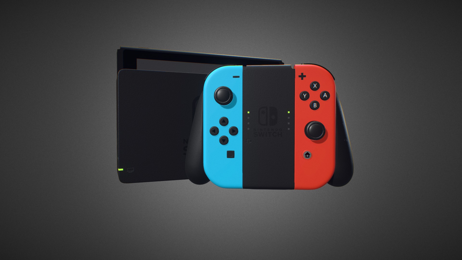 3D model Nintendo Switch for Element 3D - This is a 3D model of the Nintendo Switch for Element 3D. The 3D model is about a close-up of a gaming console.