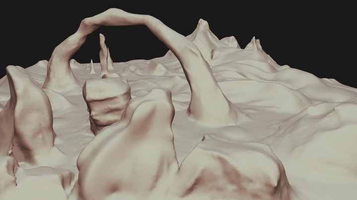 Desert SculptJanuary Challenge 3D Model