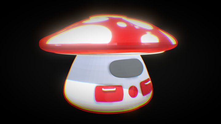 Trash Mushroom 3D Model