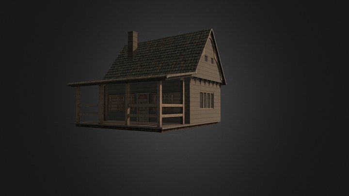 01 Medieval House Low Poly 3D Model